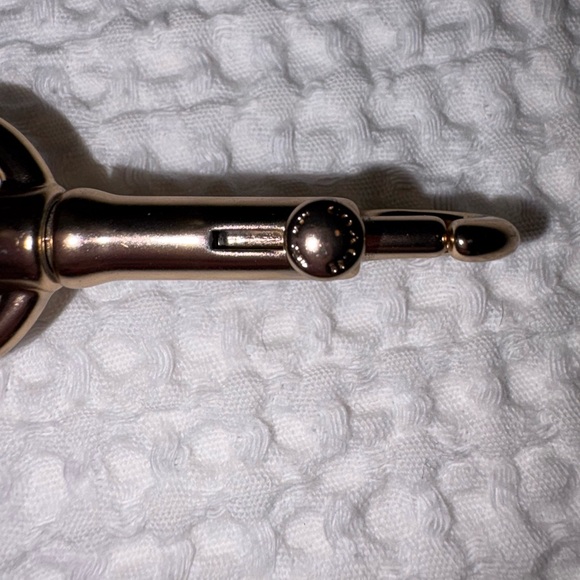 Coach Rainbow Stripe Canvas Webbing Purse Strap Chalk Leather Trim Gold Hardware - Picture 8 of 14